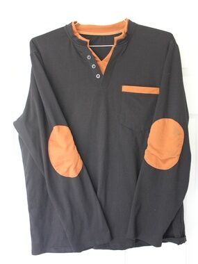 Ouku Black long sleeve T, Large